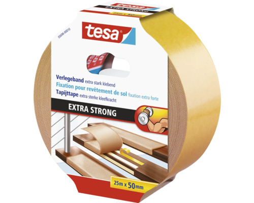 Tesa Verlegeband extra stark, 25 Meter mal 50 Millimeter