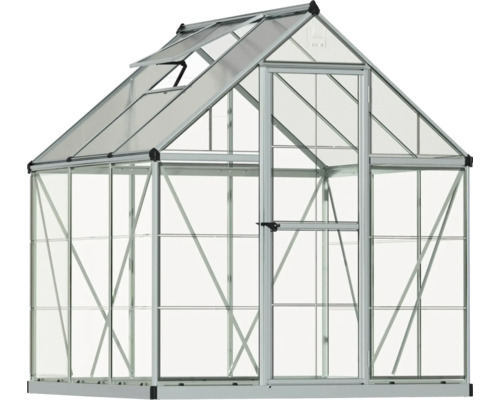 Gewächshaus mit Aluminiumrahmen und Dachfenster