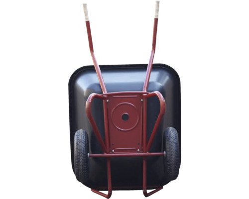 Schubkarre mit zwei Rädern und Stahlrahmen