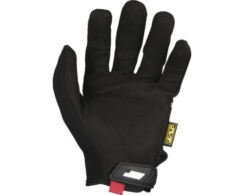 Schwarzer Arbeitshandschuh mit Handflächenschutz