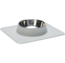 Napf Karlie Dex Silikonnapfständer rot ca. 26 x 23 x 4,5 cm mit Edelstahlnapf, spülmaschinenfest, 350 ml