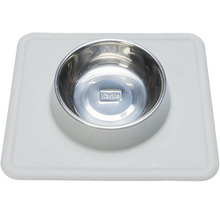 Napf Karlie Dex Silikonnapfständer rot ca. 26 x 23 x 4,5 cm mit Edelstahlnapf, spülmaschinenfest, 350 ml