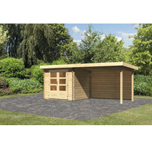 Gartenhaus mit Anbau aus Holz