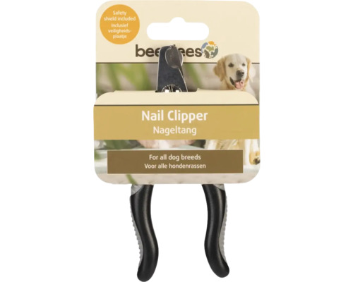 Krallenzange beeztees Nail Clipper, Nagelzange, schwarz silber, Kunsstoff Edelstahl ca. 13 cm