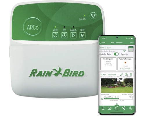 Rain Bird ARC6 Smart Bewässerungssteuerung mit Smartphone-App