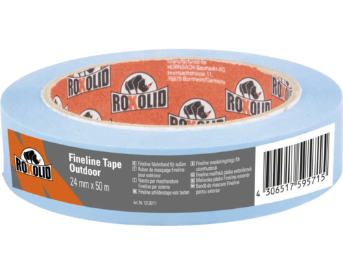 ROXOLID Fineline Tape Kreppband außen blau 24 mm x 50 m