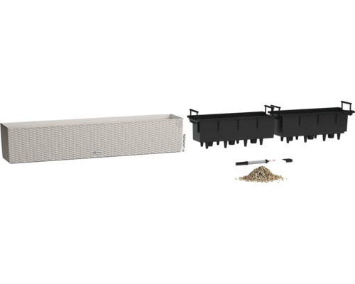 Lechuza Balconera Cottage 80 Pflanzkasten inklusive Bewässerungssystem und Zubehör