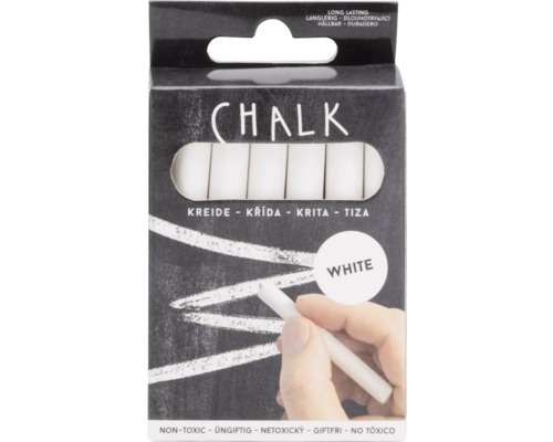 Packung weiße Kreide