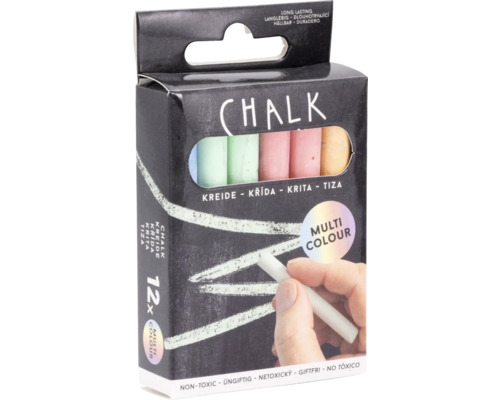 Packung Straßenmalkreide mit zwölf Stück