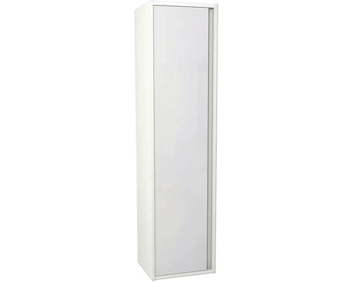 Hängehochschrank mit 1 Tür Devo Cristal 2.0 links BxHxT 40x160x35 cm alpine white/signal white glass