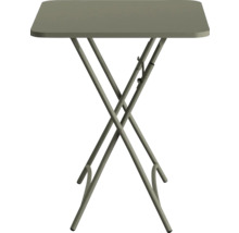 Klapptisch aus Metall mit quadratischer Tischplatte