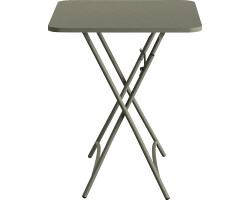 Klapptisch aus Metall mit quadratischer Tischplatte