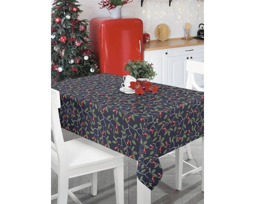 Wachstuchtischdecke Winterbeeren 100 x 140