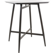 Quadratischer Bartisch mit Holzgestell und Tischplatte