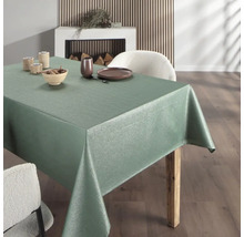 Tischdecke Glanz grün silber 140 x 220 cm