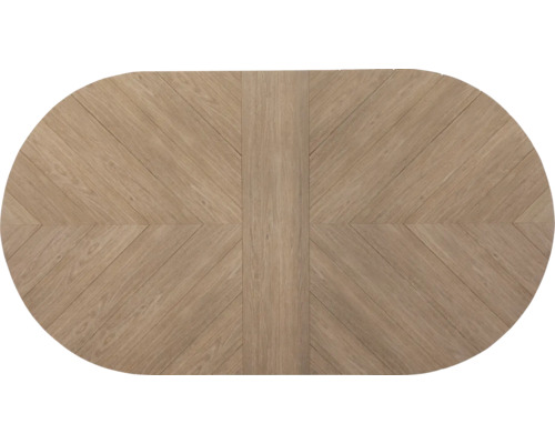 Holztischplatte mit Fischgrätenmuster