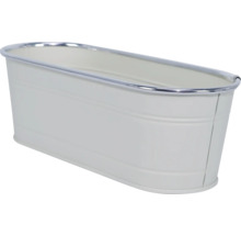 Pflanztopf Metall 27,5 x 11,3 x 9 cm creme