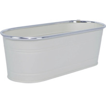 Ovale Zinkwanne mit Einfassung