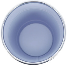 Leerer Metalleimer von oben