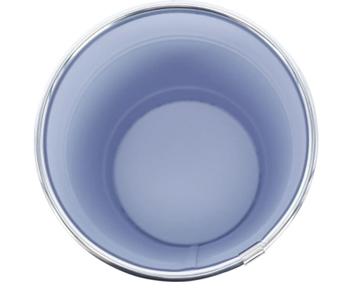 Leerer Metalleimer von oben