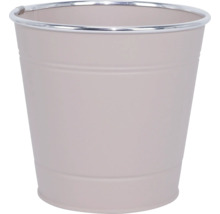 Pflanzgefäß Metall rund Ø 16 cm H 14,7 cm rosa