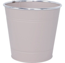 Pflanzgefäß Metall rund Ø 16 cm H 14,7 cm rosa