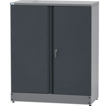 Materialschrank Küpper 910 x 1100 x 450 mm 3 Einlegeböden 2 Türen grau