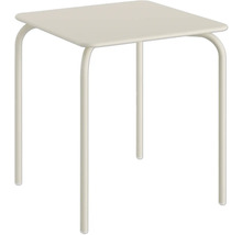 Quadratischer Beistelltisch mit Metallgestell