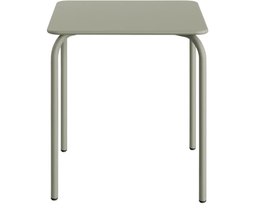 Rechteckiger Tisch mit Stahlgestell