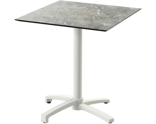 Bistrotisch X-Cross Sand HPL Galaxy Marble