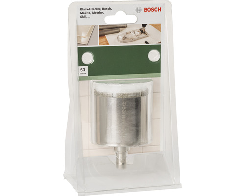 Bosch Fliesenlochsaege mit 53 Millimeter Durchmesser in Verpackung