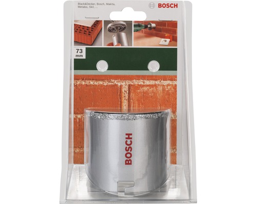Bosch Diamant-Bohrkrone mit 73 Millimeter Durchmesser in Verpackung