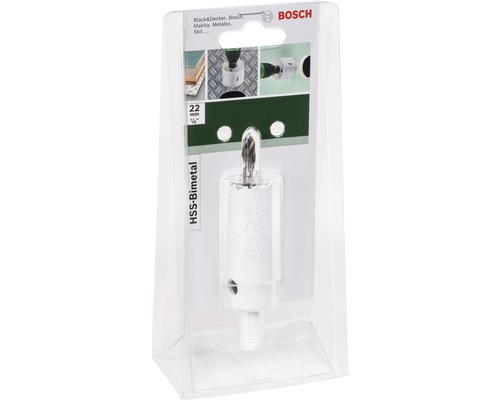 Bosch Lochsäge, 22 Millimeter, Bimetall, in Verpackung