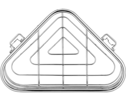 Eckregal aus Metall für die Dusche