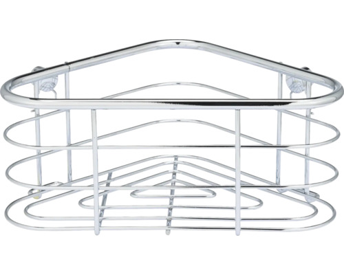 Eckregal aus Metall für das Badezimmer