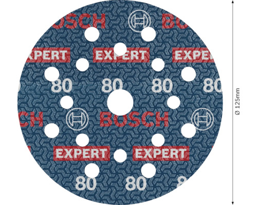 Bosch Expert Schleifscheibe 125 Millimeter Körnung 80