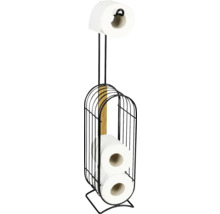 Toilettenpapierhalter mit Rollen aus Metall und Holz