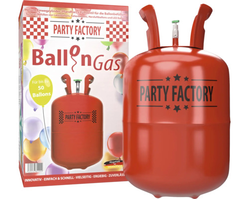 Partygas Ballongas Helium für 50 Ballons