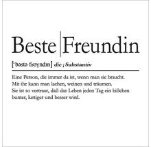 Illustration mit der Definition von bester Freundin