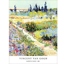 Gemälde Garten in Arles von Vincent van Gogh aus dem Jahr 1888