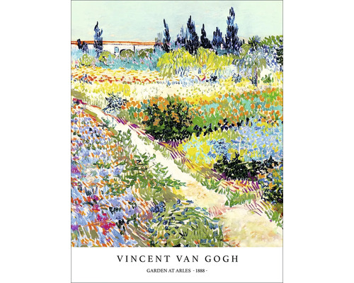 Leinwandbild Van Gogh Garden At Arles II 57x77 cm