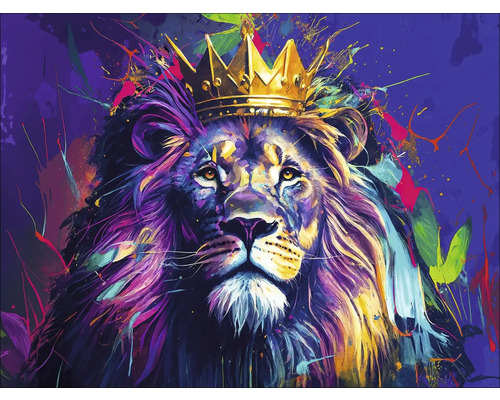 Leinwandbild Lion King II 116x84 cm