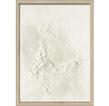 Dekoratives Reliefbild mit Holzrahmen für die Wandgestaltung