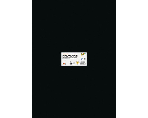 Schwarzer Fotokarton, 50 x 70 cm, Packung mit 10 Stück