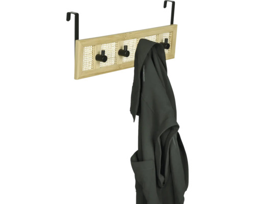 Türgarderobe Wenko Allegre bambus/schwarz matt 25614100