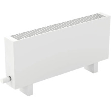 Weißer Heizkörper mit Thermostat