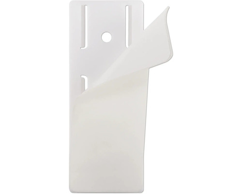 Selbstklebende Montageplatte zur Befestigung.