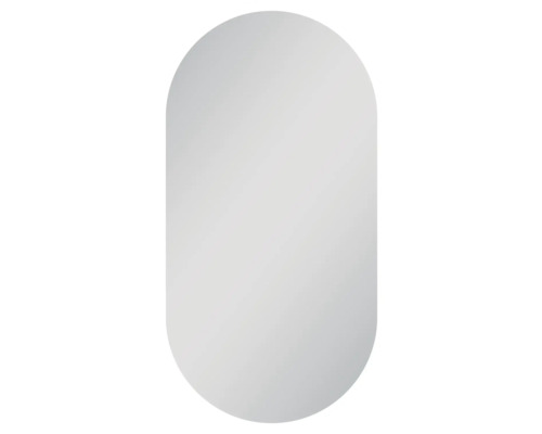 Ovaler Spiegel mit abgerundeten Ecken