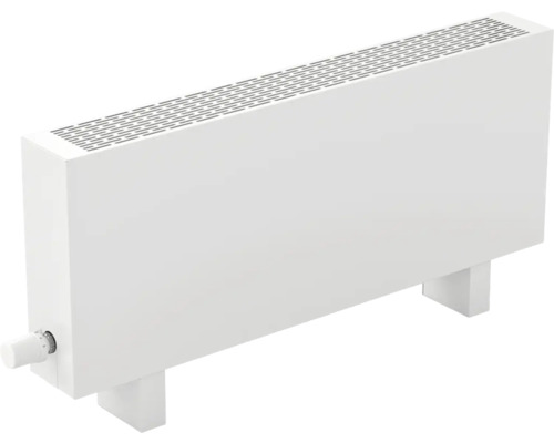 Licon Heat Standkonvektor KORALINE Basic LKB H 600 x L 1400 x T 230 mm weiß Weißer Konvektor Heizkörper mit Thermostat und Lüftungsschlitzen