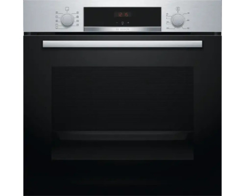 Bosch Backofen HBA514BS3 Nutzvolumen 71 l Maße BxHxT 59,4 cm x 59,5 cm x 54,8 mm Einbauherd mit Bedienfeld, Zeitanzeige und Glastür